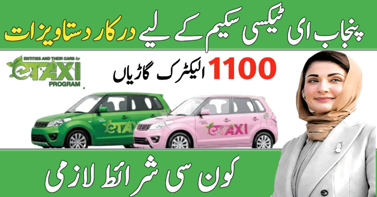 Documents Needed for CM Punjab E-Taxi Scheme